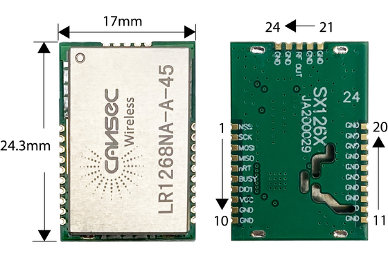 Ασύρματη ενότητα Cansec lr1268na-γ Sx1278 συσκευών αποστολής σημάτων της Lora παραγωγής Iot RF