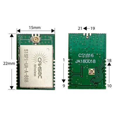 Μια s1spi-ua-υπο- Ghz ενότητα 14dBm 1uA με το ST πνεύμα-1 Chipset