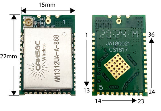 Tj CC1312 IoT AES 256 υπο- Ghz μπιτ δύναμης ενότητας 434/470/868/915MHz 13dBm TX