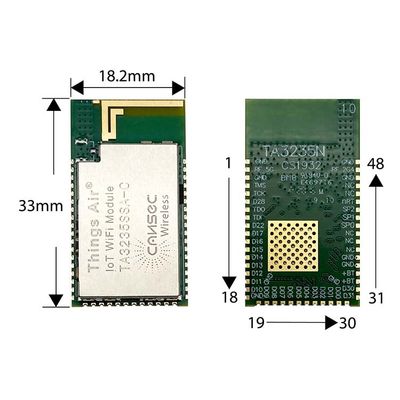 διπλό Tj CC3235 Chipset ενότητας ta3235ssa-γ Wifi ζωνών 2.4G 5G